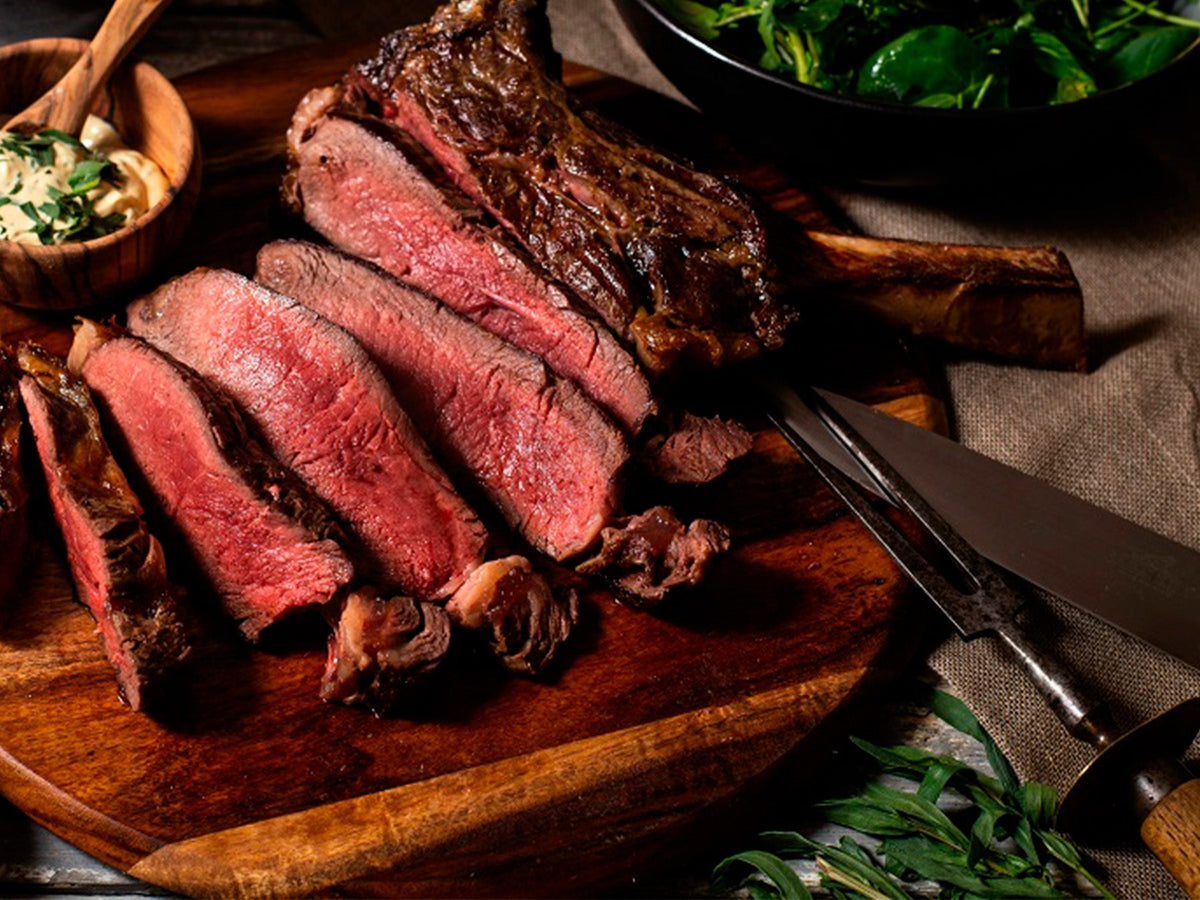Cote de Boeuf på Grill med Hvidløg og Rosmarin